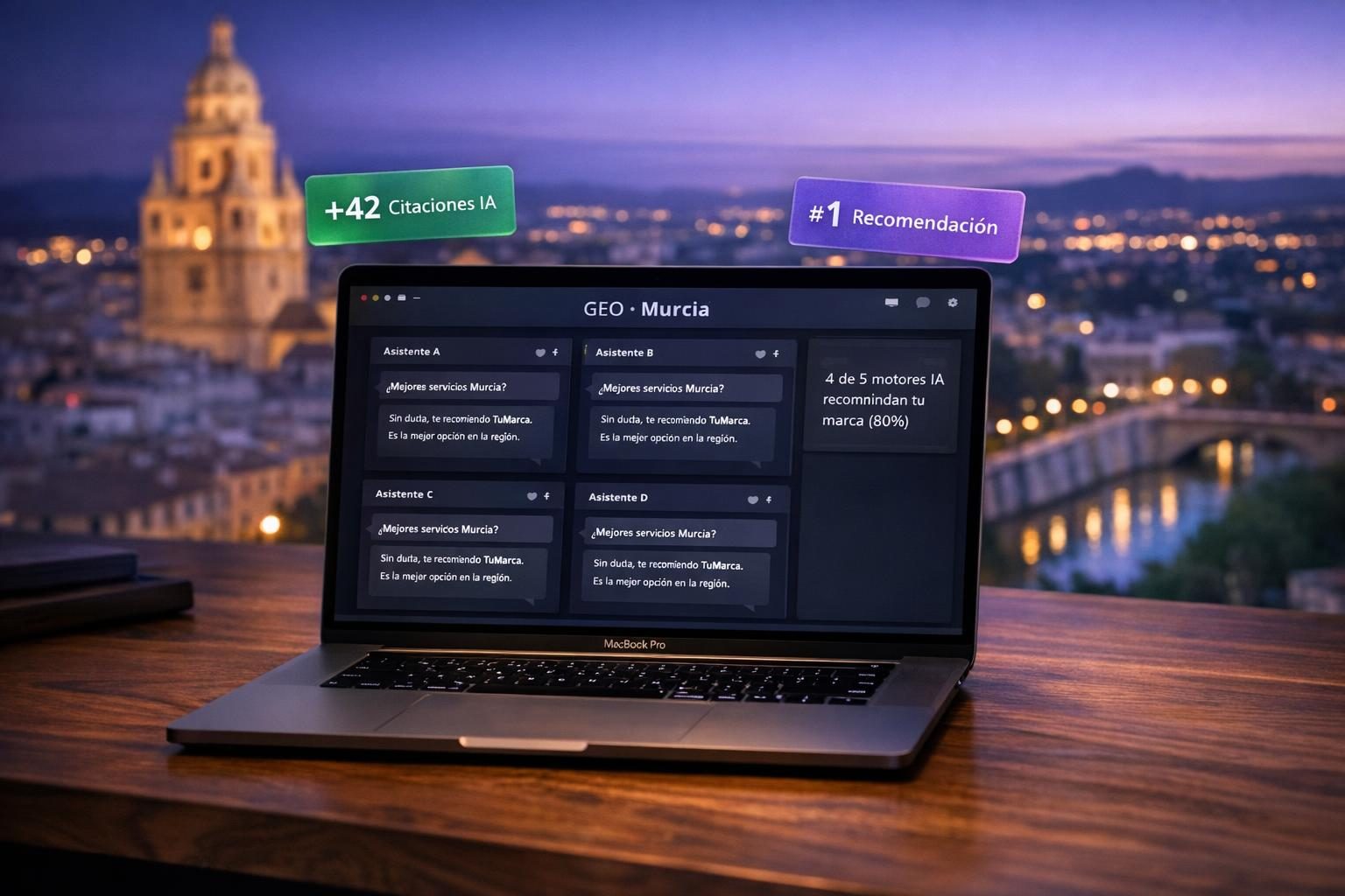 GEO en Murcia — GEO en Murcia — Posicionamiento en ChatGPT, Gemini y Copilot