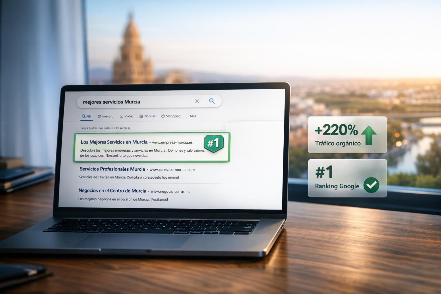 SEO en Murcia — Ranking #1 en Google para "mejores abogados Murcia"